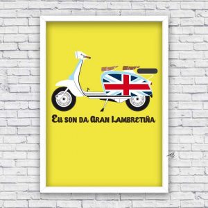 Bayprints Baiona Eu Son da Lambretiña, diseño de Tirso Sánchez Otaegui.
