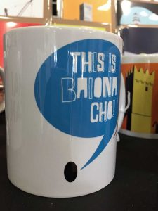 Bayprints, This is Baiona Cho, taza, diseño de Tirso Sánchez Otaegui
