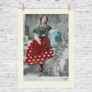 baiona_mujer_postal_lamina_estrela_jalisia_bay_prints_souvinir_shop_tienda_souvenirs_lamina_camiseta_bar__baiona_souvenart_shop