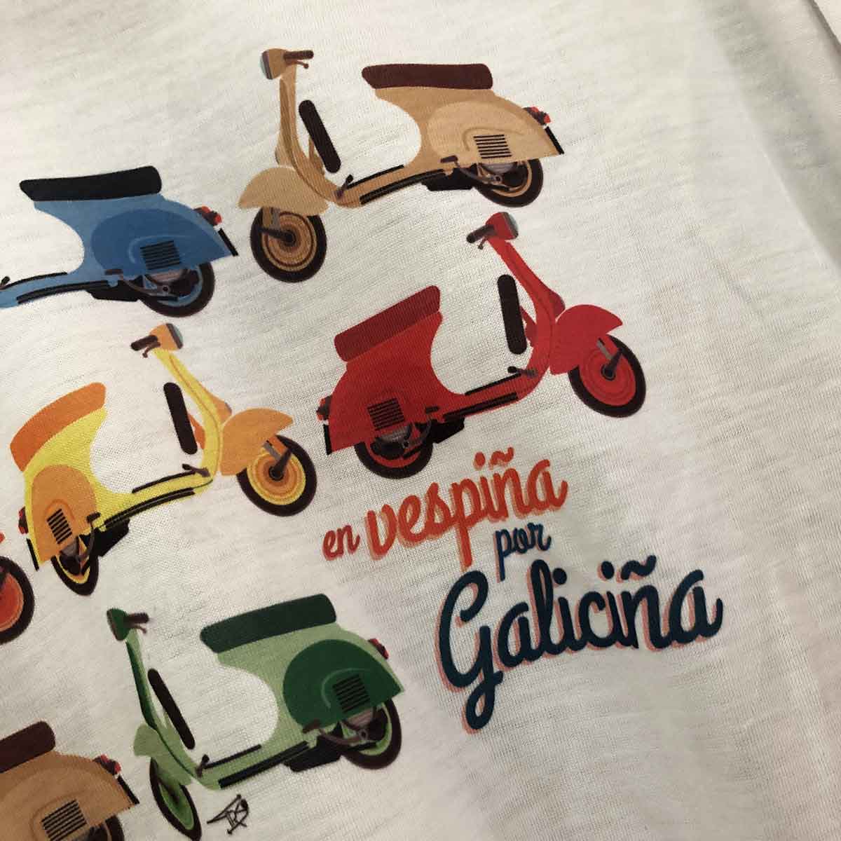 camiseta vespa bayprints Baiona Bahia Baiona Baiona Pontevedra camisetas baiona camisetas personalizadas tienda souvenirs creativos singulares originales en Baiona Bayprints