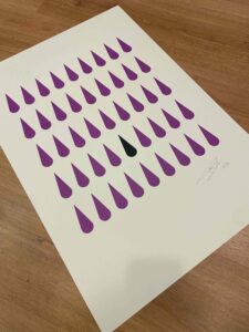 Bayprins serigrafíia Purple Rain
