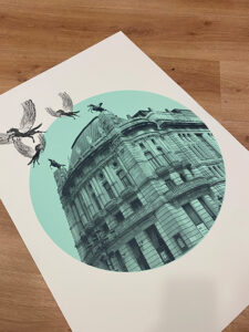 Serigrafia por Bayprints souvnart shop souvenirs creativos Baiona